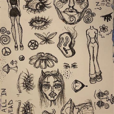 Free for commercial use High Quality Images. . Aesthetic grunge drawings